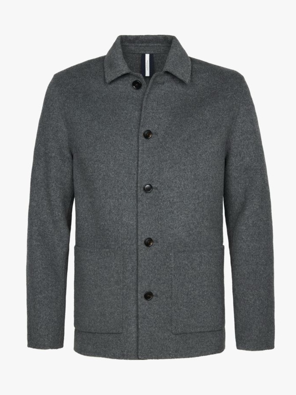 Profuomo Men Grey wool single layer overshirt